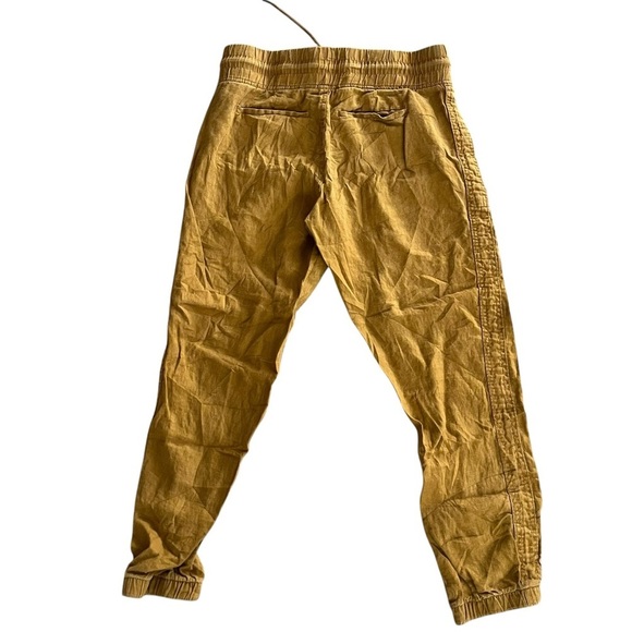 Athleta Cabo Linen Jogger Pants | Golden Mustard | Size 2P Petite linen women’s - Picture 10 of 11